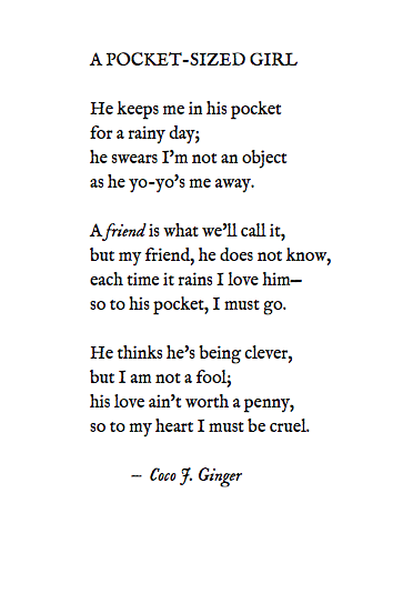 A POCKET-SIZED GIRL BY: COCO J. GINGER